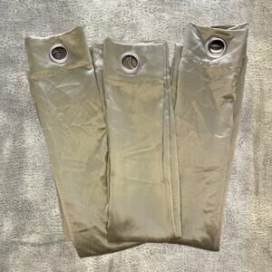 Bundle of Three Green Full Length Panel Curtains